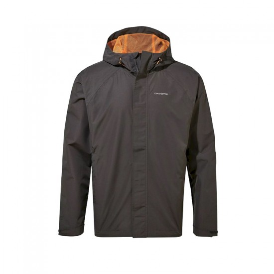 Jacket Αδιάβροχο για την ΄Άνοιξη Craghoppers CMW779 Black Pepper