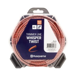 Μεσινέζα Whisper Twist με Μήκος 48m & Πάχος 3mm Πορτοκαλί / Μαύρη Husqvarna 