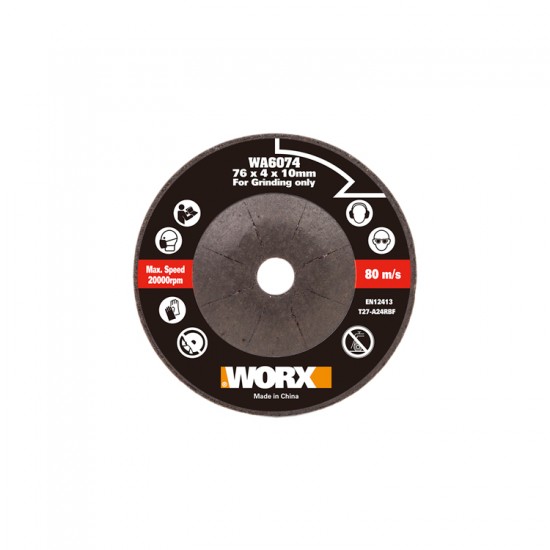 Γωνιακός Τροχός Μπαταρίας WX801 Worx 20V / 76mm